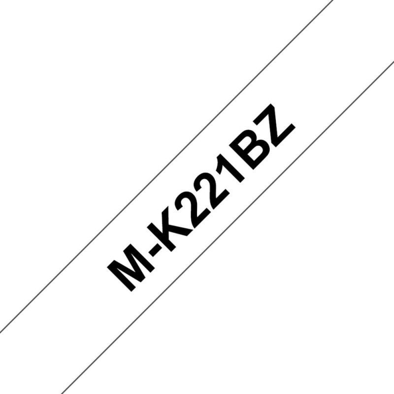 Cinta laminada brother mk221bz 9mm x 8m