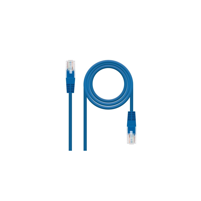 Latiguillo cable red utp cat.6 rj45 nanocable 0.30m azul