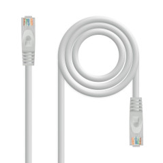 Cable red nanocable latiguillo rj45 lszh utp awg24 cat.6a 1m gris