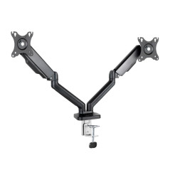 Soporte mesa tooq 2 brazos hasta 32 pulgadas 100x100 max 9kg