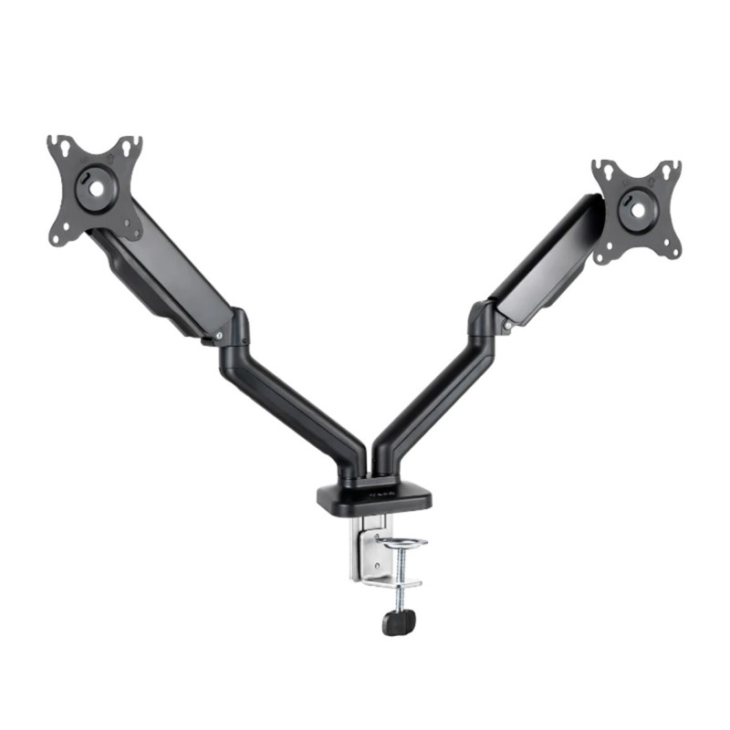 Soporte mesa tooq 2 brazos hasta 32 pulgadas 100x100 max 9kg