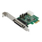 Tarjeta de red startech pex4s953 4x rs232 serie