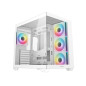 Caja ordenador gaming deepcool cg530 atx rgb cristaltemplado blanca