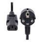Cable schuko a c13 startech 1m - negro