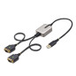 Cable usb tipo a a 2x rs232 db9 startech 0.60m - macho - macho