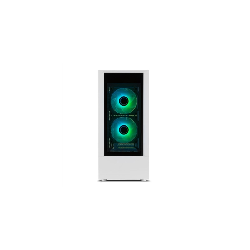 Caja ordenador gaming nox hummer nemesis atx 2 x usb 3.0 2 x usb 2.0 blanca argb