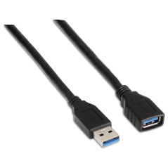 AISENS A105-0041 cable USB USB 3.2 Gen 1 (3.1 Gen 1) 1 m USB A Negro
