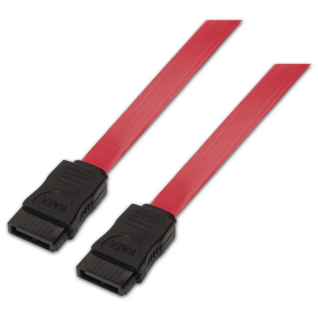 AISENS A130-0153 cable de SATA 0,5 m SATA 7-pin Negro, Rojo
