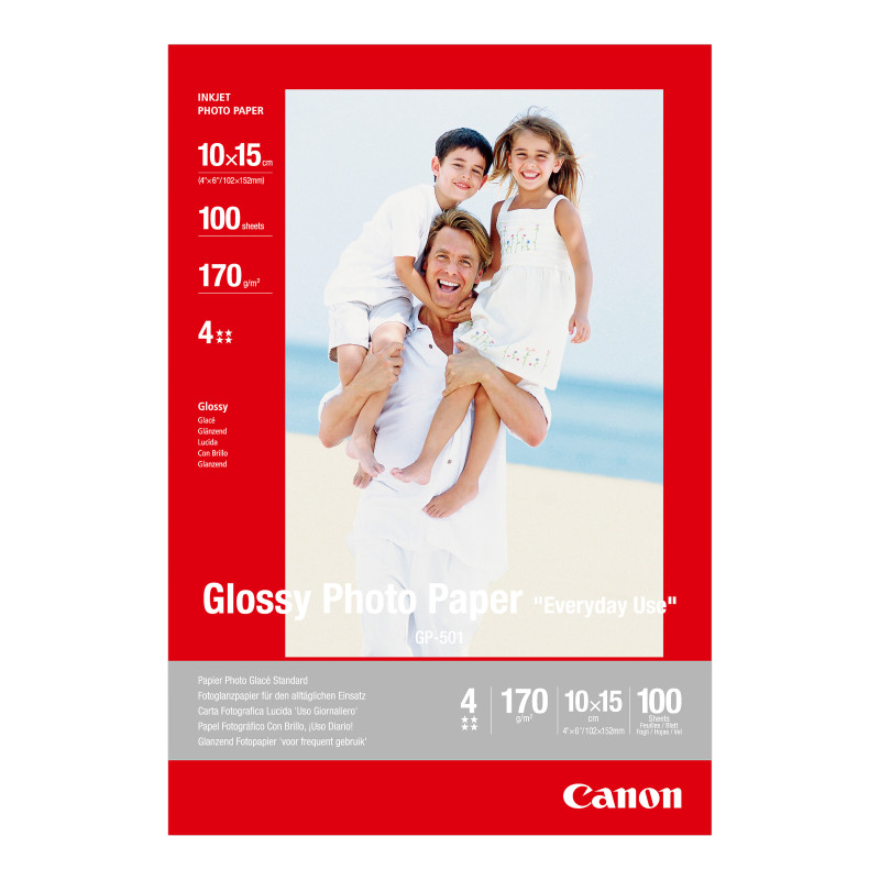 Papel fotografico canon gp - 501 10x15cm 100 hojas