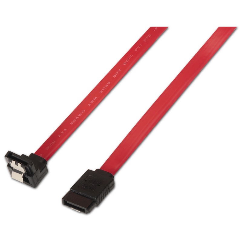 AISENS A130-0156 cable de SATA 0,5 m SATA 7-pin Negro, Rojo