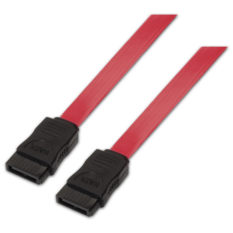 AISENS A130-0153 cable de SATA 0,5 m SATA 7-pin Negro, Rojo