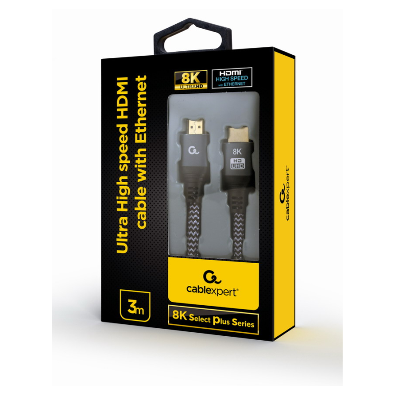 Gembird CCB-HDMI8K-3M cable HDMI HDMI tipo A (Estándar) Gris