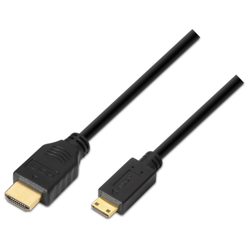 AISENS A119-0114 cable HDMI 1,8 m HDMI tipo A (Estándar) HDMI Type C (Mini) Negro