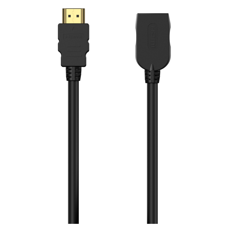 AISENS Cable HDMI V2.0 Prolongador Premium Alta Velocidad / Hec 4K@60Hz 18Gbps, A/M-A/H, Negro, 2.0M