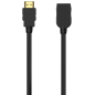 AISENS Cable HDMI V2.0 Prolongador Premium Alta Velocidad / Hec 4K@60Hz 18Gbps, A/M-A/H, Negro, 2.0M