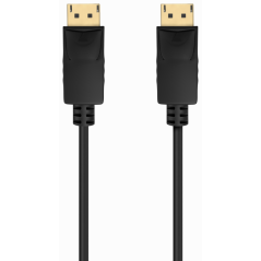 AISENS Cable DISPLAYPORT V1.2 CCS 4K@60Hz, DP/M-DP/M, Negro, 1.0m