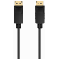 AISENS Cable DISPLAYPORT V1.2 CCS 4K@60Hz, DP/M-DP/M, Negro, 1.0m
