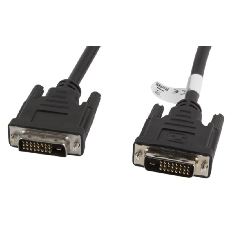 Lanberg CA-DVID-10CC-0018-BK cable DVI 1,8 m DVI-D Negro