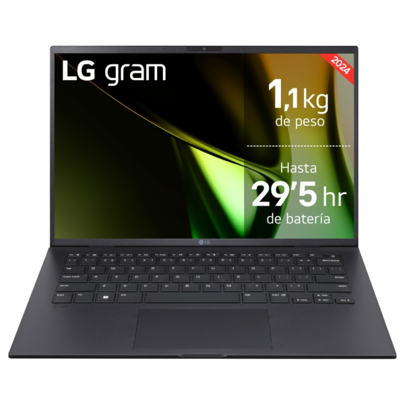 LG Gram 14Z90S Intel Core Ultra 7 155H Portátil 35,6 cm (14) Full HD 32 GB LPDDR5-SDRAM 1 TB SSD Wi-Fi 6E (802.11ax) Windows 11 