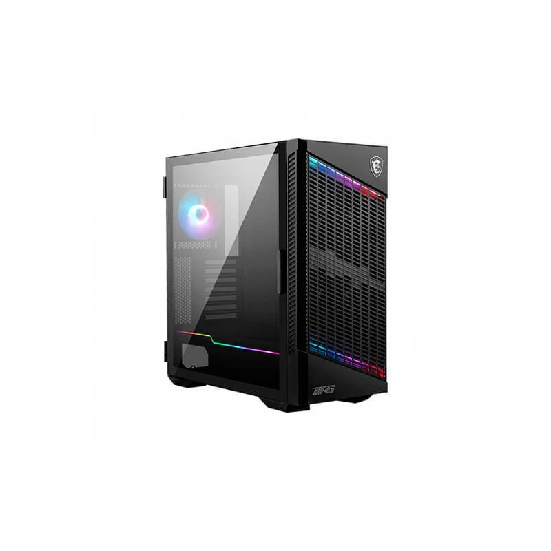 Caja ordenador gaming msi mpg velox 100p airflow atx 4 x 120mm 2 x usb 3.2 1 x usb tipo c argb