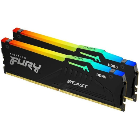 Memoria ram ddr5 32gb 2x16gb kingston - 5600mhz - pc5 44800 - fury bea