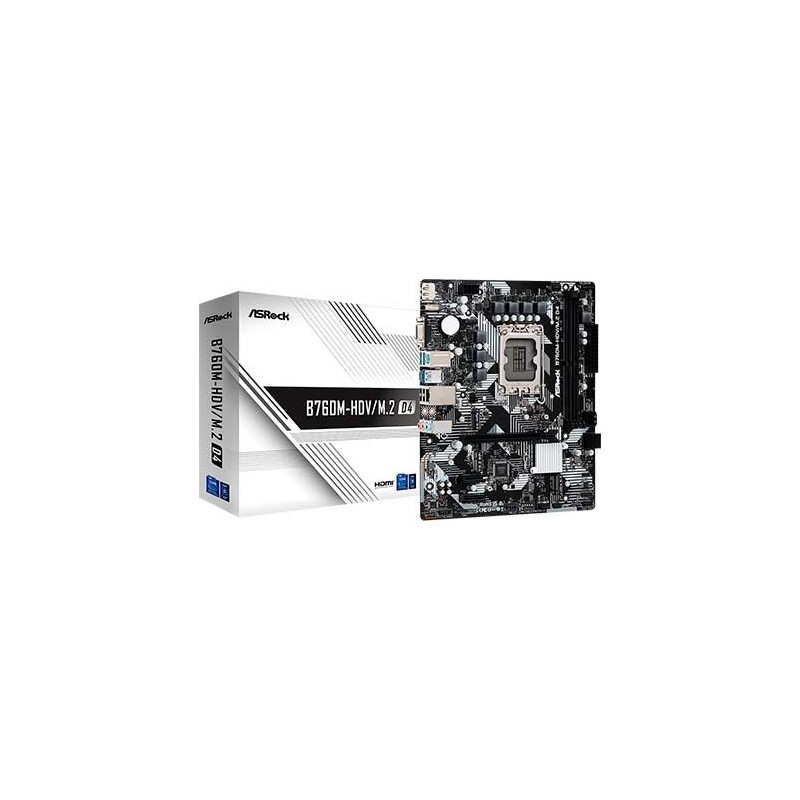 Placa base asrock 1700 b760m - hdv - m.2 d4