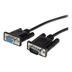 Cable db9 startech 3m - macho - hembra - negro