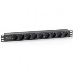 Regleta alimentacion equip rack 19 pulgadas 1u 9 tomas 3500w cable 1.8