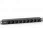 Regleta alimentacion equip rack 19 pulgadas 1u 9 tomas 3500w cable 1.8m