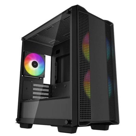 Caja ordenador gaming deepcool cc360 negro m - atx 1 x usb 3.0 1 x usb