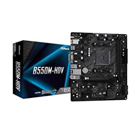Placa base asrock amd am4 b550m - hdv m - atx - 2x ddr4 - 4x sata3 - 4