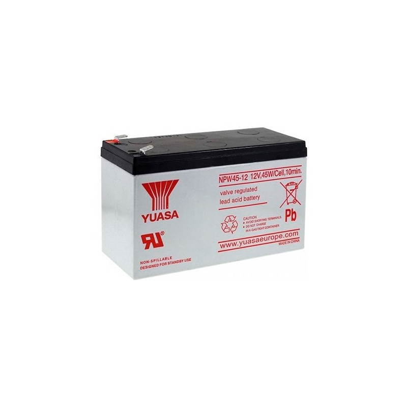 Bateria yuasa npw45 - 12 compatible para sais 9ah 12v acido - plomo