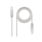 CABLE DE RED LATIGUILLO RJ45 UTP CAT6 AWG24 LSZH 1 M GRIS NANOCABLE