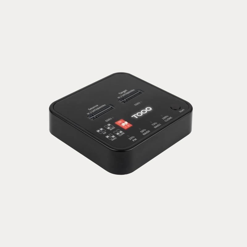 DOCKING STATION DUAL SSD NEGRO TOOQ