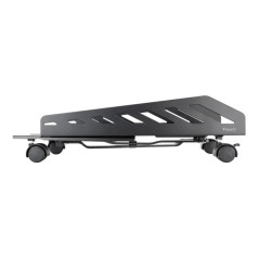 Tooq Soporte para CPU de suelo con ruedas negro