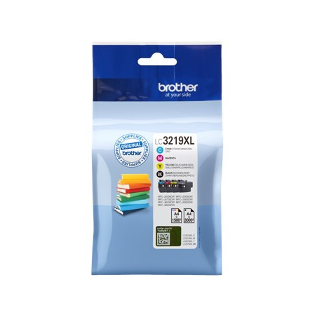 Pack cartuchos tinta brother lc3219xlval negro cian magenta amarillo 3