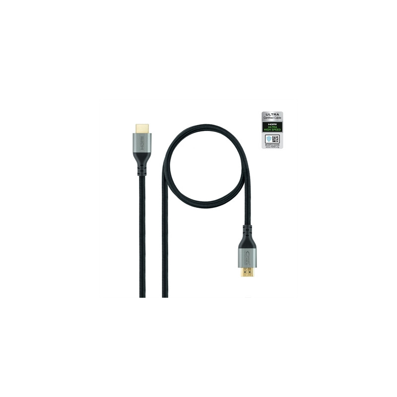 Cable hdmi 2.1 nanocable 1m - macho - macho - negro