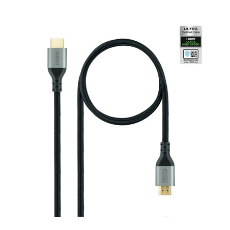 Cable hdmi 2.1 nanocable 1m - macho - macho - negro