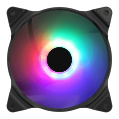 Ventilador caja phoenix led argb gaming 140mm - 1200 rpm - doble orien