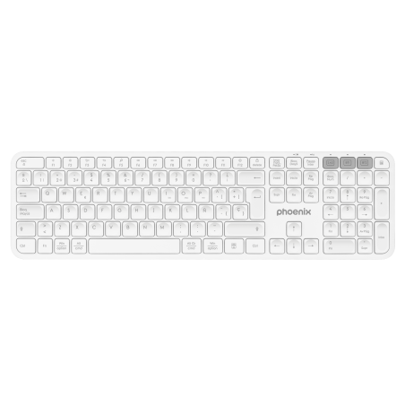 Teclado inalámbrico multidispositivo phoenix k300 blueooth dual y 2.4g