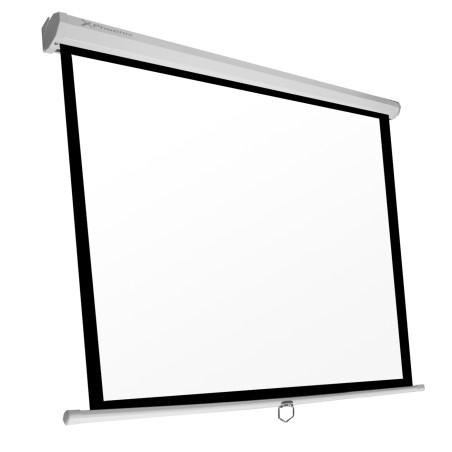 Pantalla manual videoproyector pared y techo phoenix 80´´ 1.4m x 1.4m 