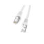 Cable red lanberg latiguillo cat.6 ftp 0.5m blanco fluke passed
