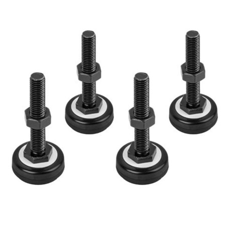 Pie lanberg m10 para armario rack 4 unidades