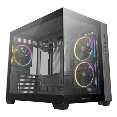 Caja ordenador gaming deepcool cg330 3f matx argb cristal templado neg