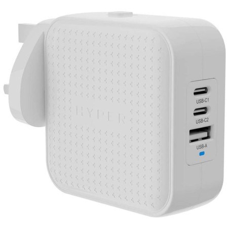 Cargadpr de pared hyper hyperjuice 70w 2x usb tipo c 1x usb tipo a bla