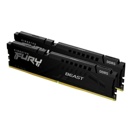 Memoria ram ddr5 32gb 2x16gb kingston - 6400mt - s - fury beast - cl32