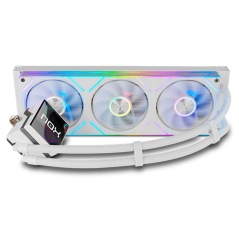 NOX Hummer M-360 LCD|Kit RL Magnético ARGB Blanco