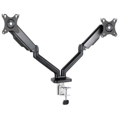 TooQ Soporte de Mesa para 2 Pantallas 17-32, Negro