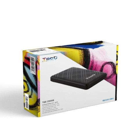Tooq Caja externa 2,5 SATA USB3.1 Gen1 Negra