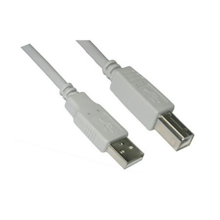 Nanocable Cable USB 2.0 A/M-B/M, Beige, 1.8 m
